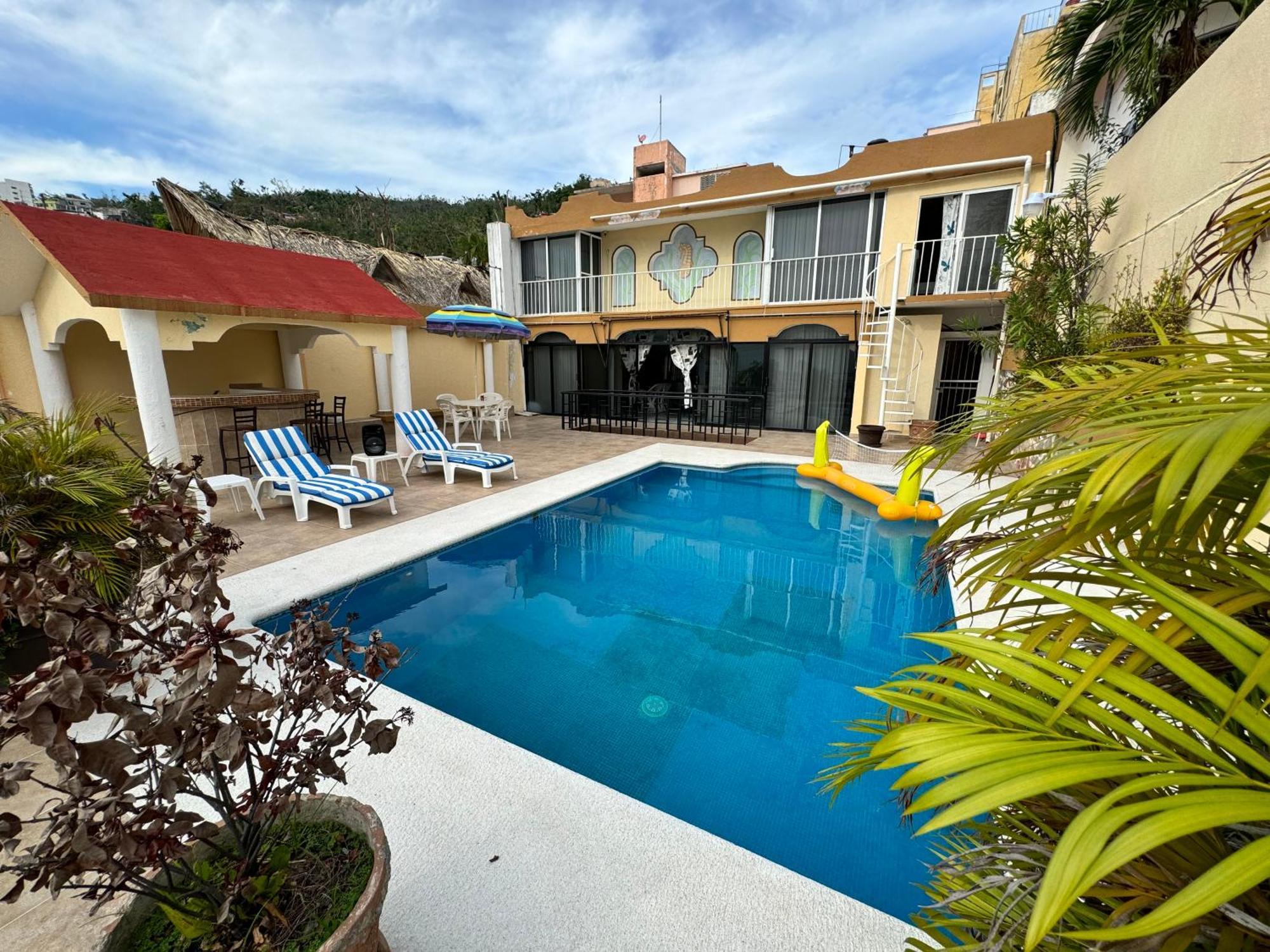 Villa Blue Coast With Pool And Ocean View 10 To 35 P Acapulco Esterno foto
