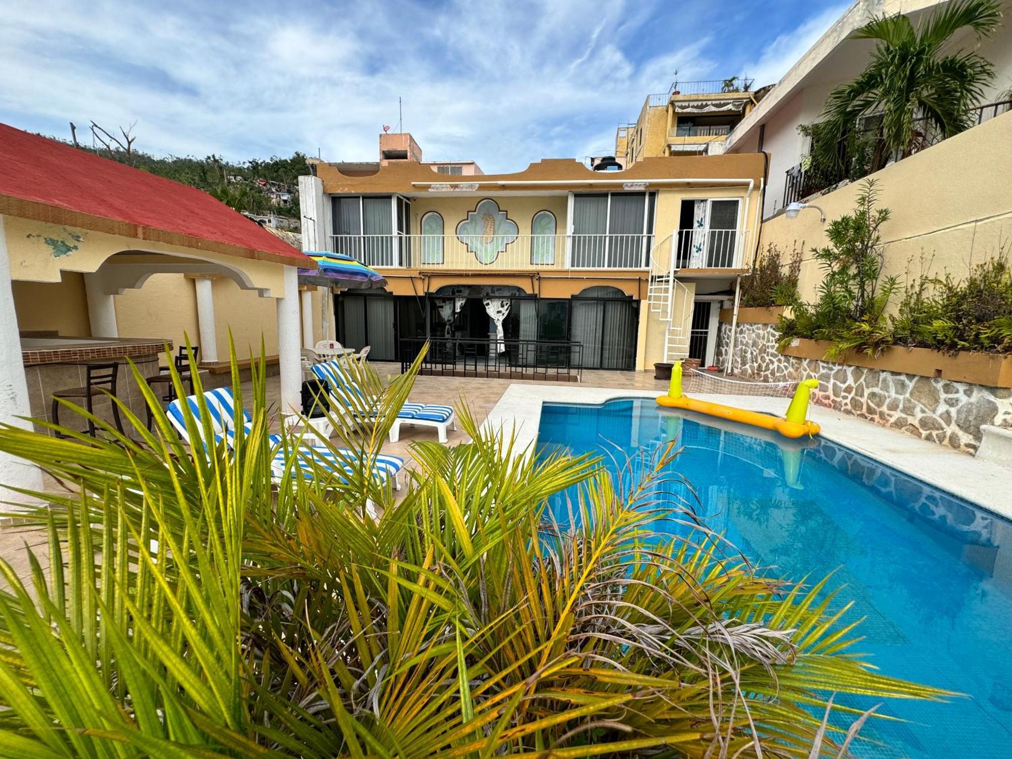 Villa Blue Coast With Pool And Ocean View 10 To 35 P Acapulco Esterno foto