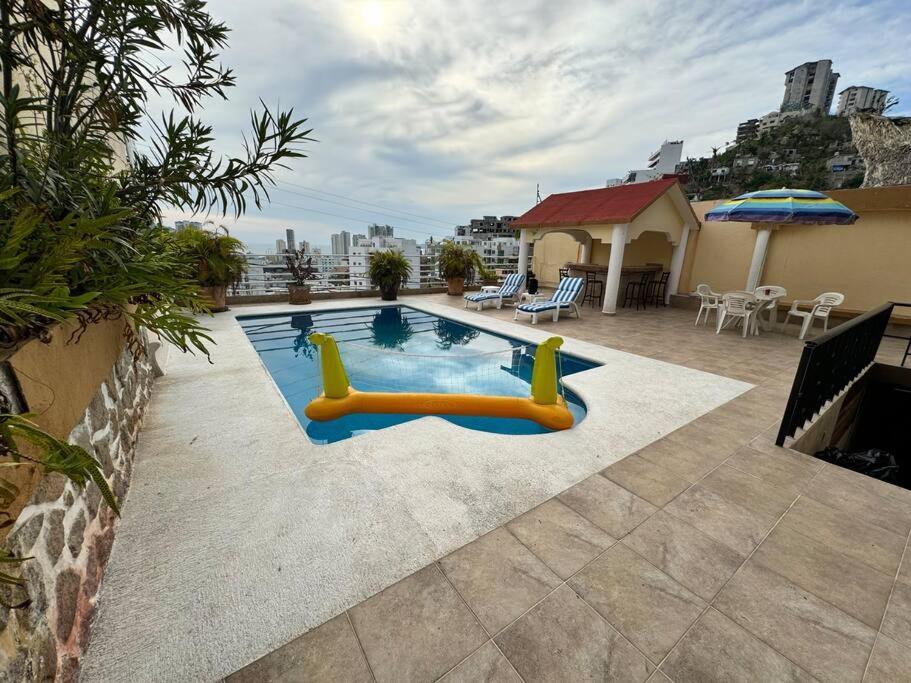 Villa Blue Coast With Pool And Ocean View 10 To 35 P Acapulco Esterno foto